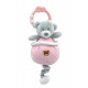 Bear music box pink 13 cm