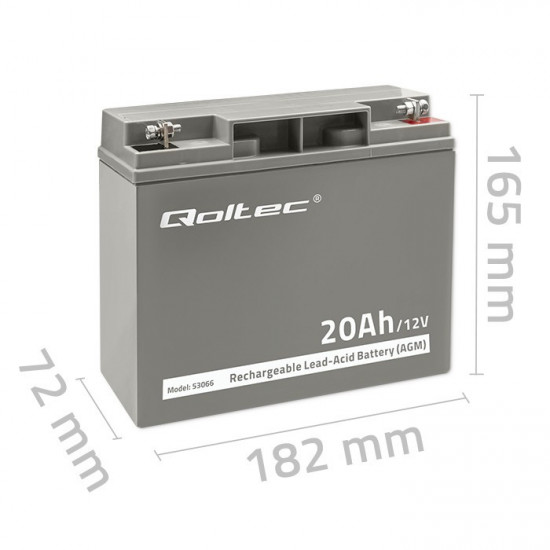 AGM battery 12V 20Ah, max. 300A