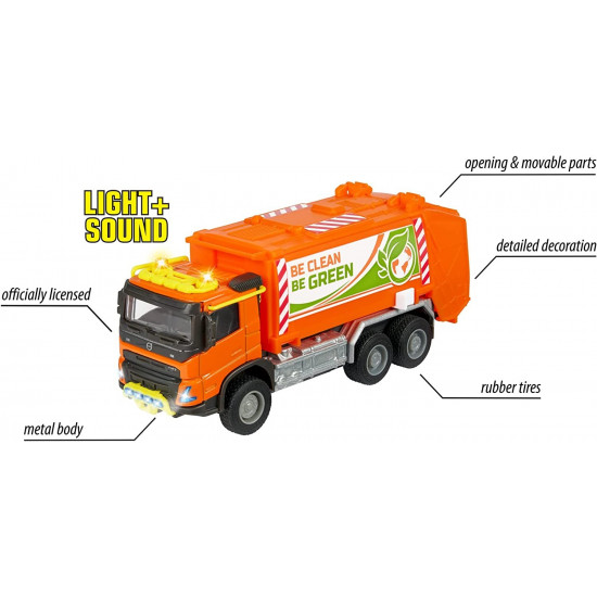 Vehicle Majorette G.S. Volvo Garbage truck 19 cm