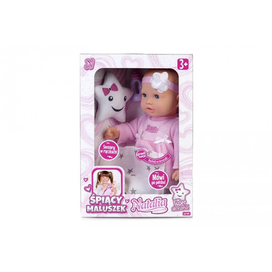 Baby doll Natalia - Sleeping baby 38 cm