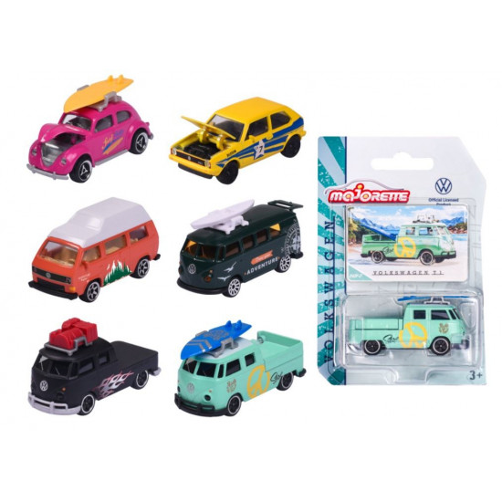 Vehicle Majorette Volkswagen originals premium 6 types