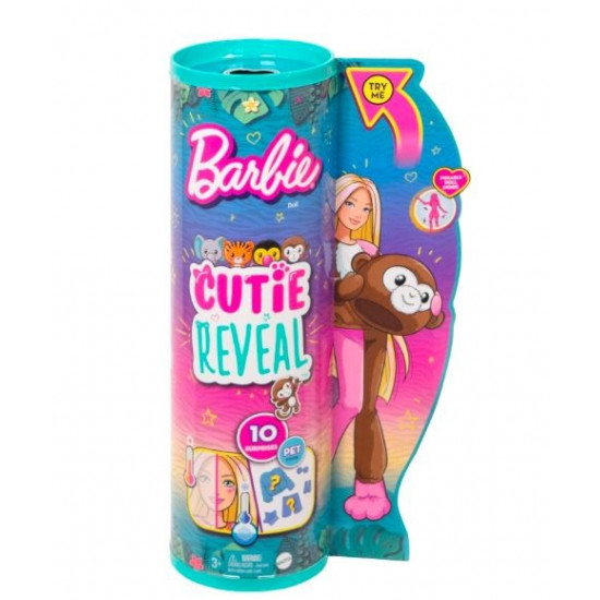 Barbie Cutie Reveal monkey doll