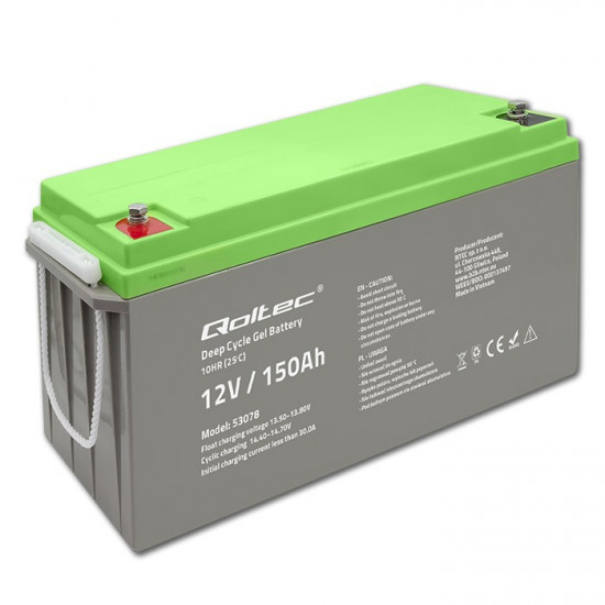 Deep Cycle gel battery 12V, 150Ah