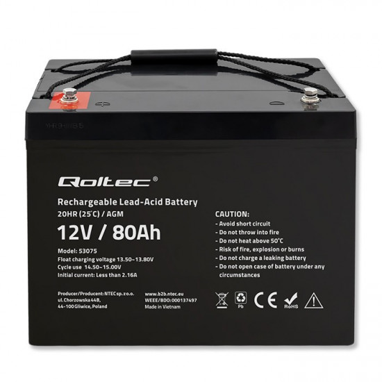 AGM battery 12V 80Ah