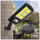 Solar LED street lamp with MCE446 sensor and remote control