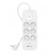 Surge Protector SurgePlus 6x Schuko 1xUSB-A 1xUSB-C 650J 2m