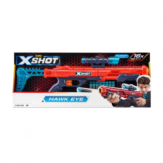 X-SHOT-EXCEL Hawk Eye (16 Darts) orange