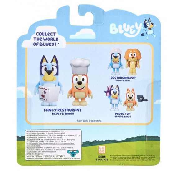 Bluey figurine set 2pack Exclusive restaurant