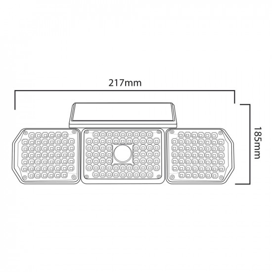 Solar LED lamp with motion Maclean MCE615