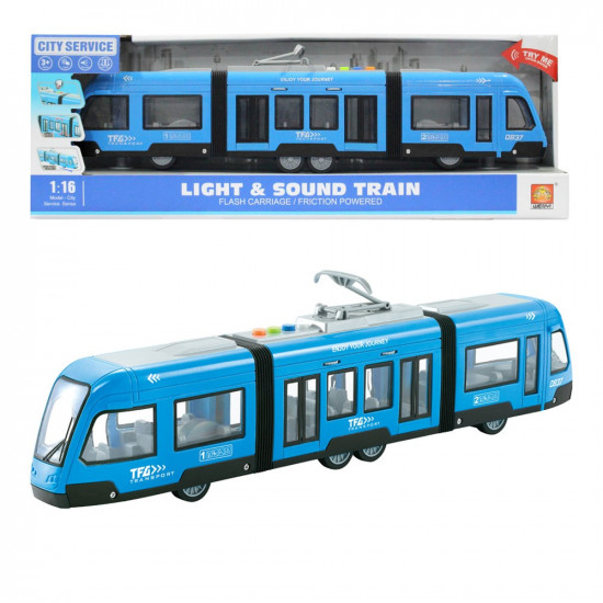 Blue tram