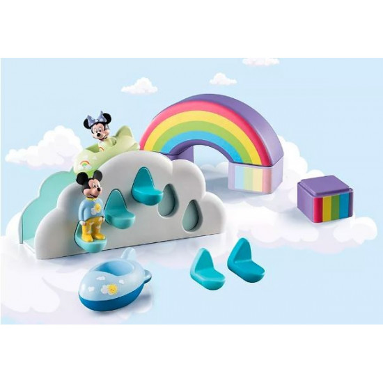 Zestaw z figurkami 1.2.3 Disney 71319 Domek w chmurach Miki i Minnie