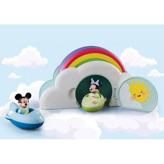 Zestaw z figurkami 1.2.3 Disney 71319 Domek w chmurach Miki i Minnie