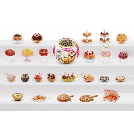 Accessories Miniverse Make It Mini Foods Cafe display 18 pieces