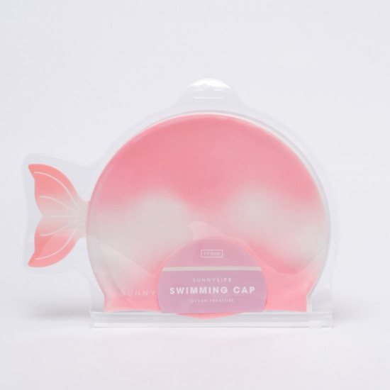 Swimming Cap Shaped Ocean Treasure, Rose Ombre