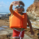 Swim Vest (1-2 years) - Sonny the Sea Creature Neon Orange