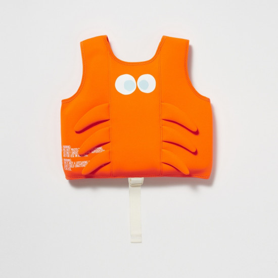 Swim Vest (2-3 years) - Sonny the Sea Creature Neon Orange