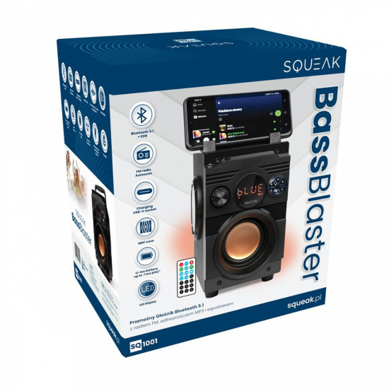 BLUETOOTH 5.1 SPEAKER B ASSBLASTER SQ1001