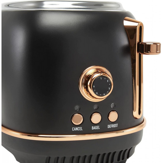 Heritage 2-Slice Toaster - Black & Copper