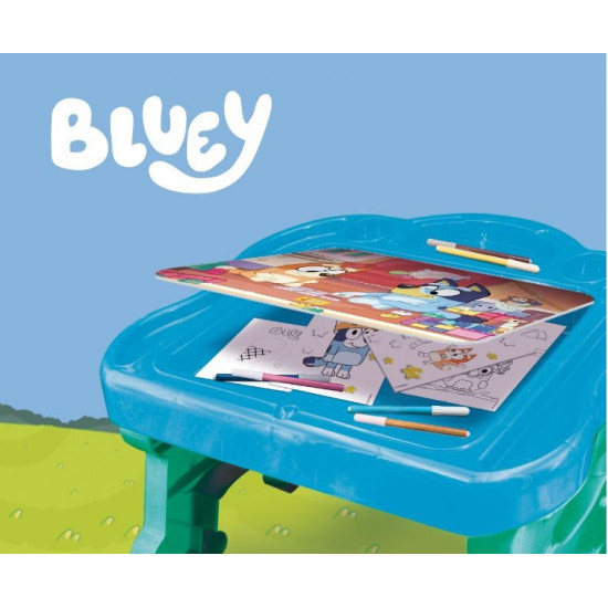 Art desk - Bluey