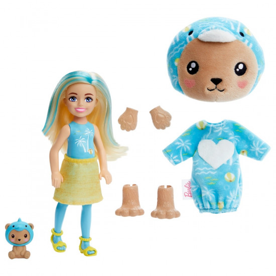 Barbie Cutie Reveal Chelsea Teddy Bear doll - Dolphin