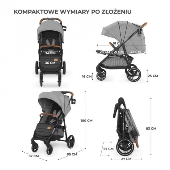 Stroller GRA NDE PLUS GREY