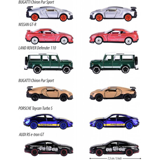 Vehicle Majorette Deluxe 6 types mix