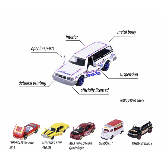 Vehicle Majorette 60th anniversary Premium, 6 types