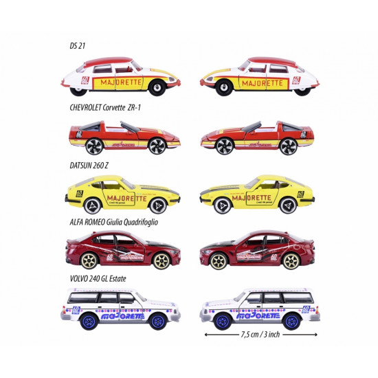 Vehicle set Majorette 60th anniversary 5-pak