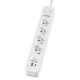 Surge protection strip PROTECT 4PL 1A1C USB T/LZ12-PRO015/1000