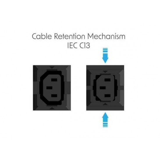 Listwa zasilająca rack pdu 19 10a 16x iec c13 3m iec c14 miernik pionowa czarna