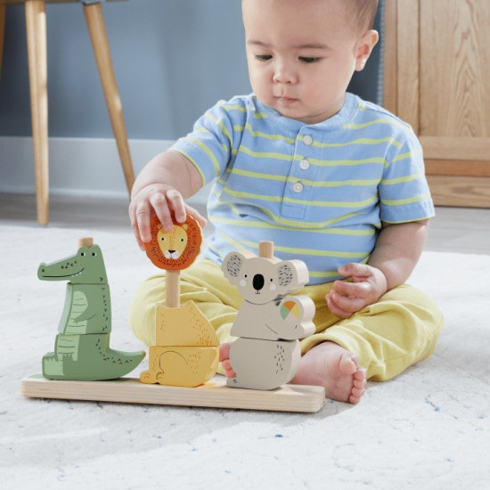 Shorter Wooden Animals Stack and sort