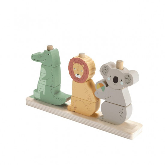 Shorter Wooden Animals Stack and sort