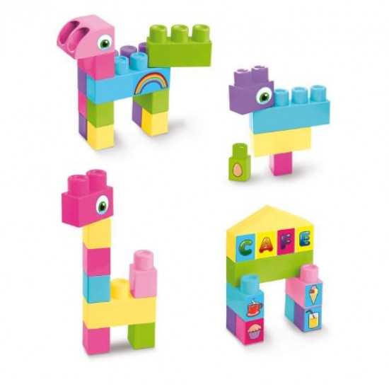 Big Blocks 26 pcs. pink