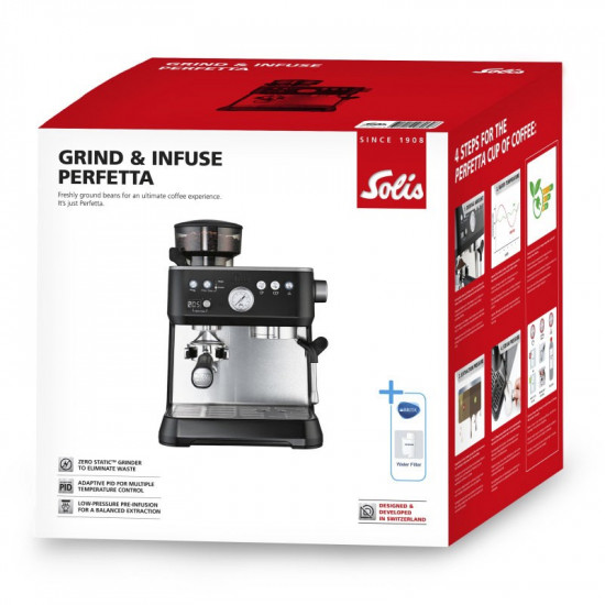 Espresso machine Grind and Infuse Perfetta black