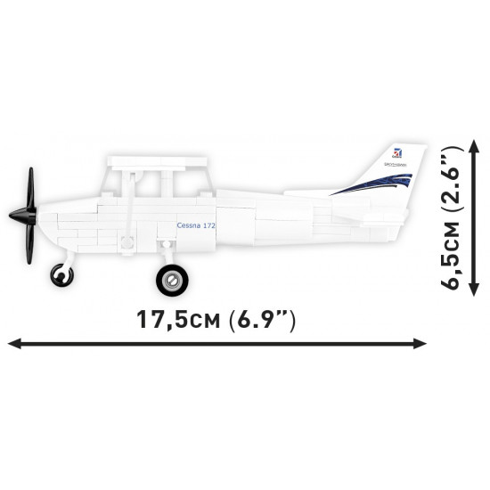 Blocks Cessna 172 Skyhawk 160k white