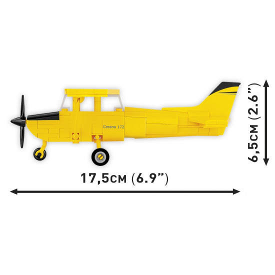 Blocks Cessna 172 Skyhawk 160k yellow