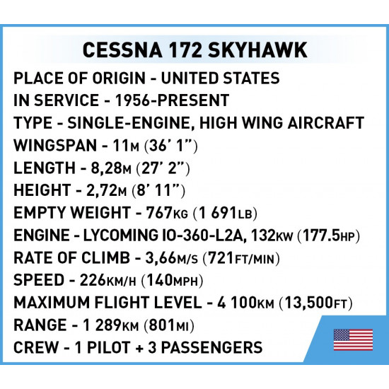 Blocks Cessna 172 Skyhawk 162 blocks