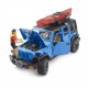 Vehicle Jeep Wrangler Rubicon with kayak and figurine