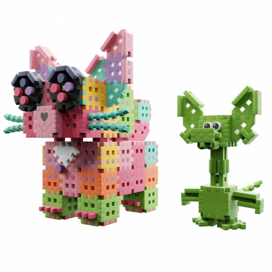 Bricks Mini Waffle - Diplodocus and Kitten 280 elements