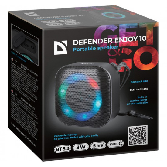 BLUETOOTH SPEAKER ENJOY 10 3 W BLACK