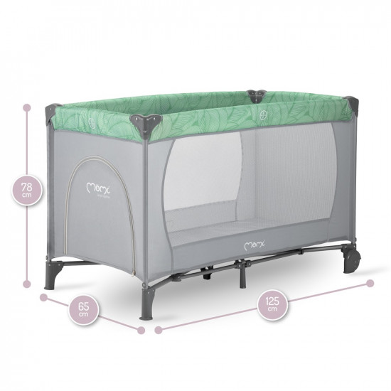 Travel bed BELOVE green