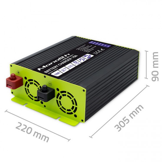 Charger for LiFePO4 AGM GEL SLA batteries 70A