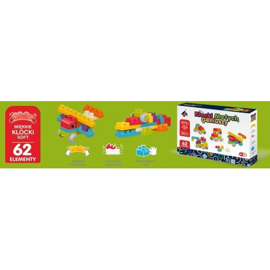 Little geniuses building blocks 62 pieces