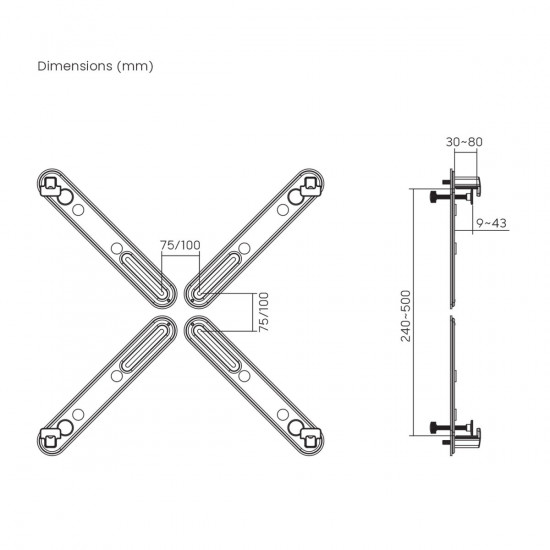 Adapter for screens without VESA MC-990