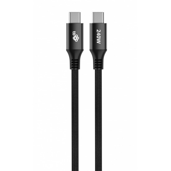 Cable USB C - USB C 2m 240W black