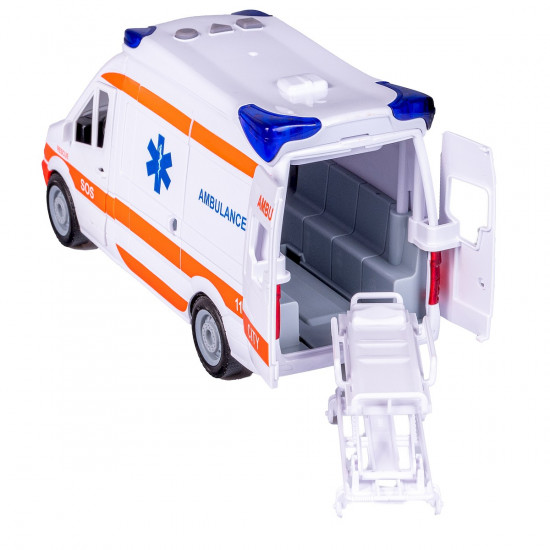 Auto ambulance with stretcher