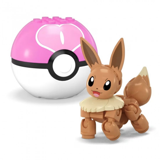 Blocks Mega Pokemon Pokeball 2-pack Charmander and Eevee