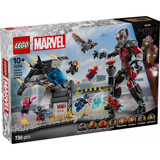 Blocks Super Heroes 76314 Captain America: Civil War Action Battle