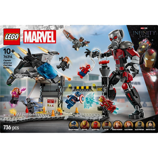 Blocks Super Heroes 76314 Captain America: Civil War Action Battle