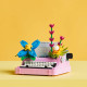 Blocks Creator 31169 Typewriter with Flowers